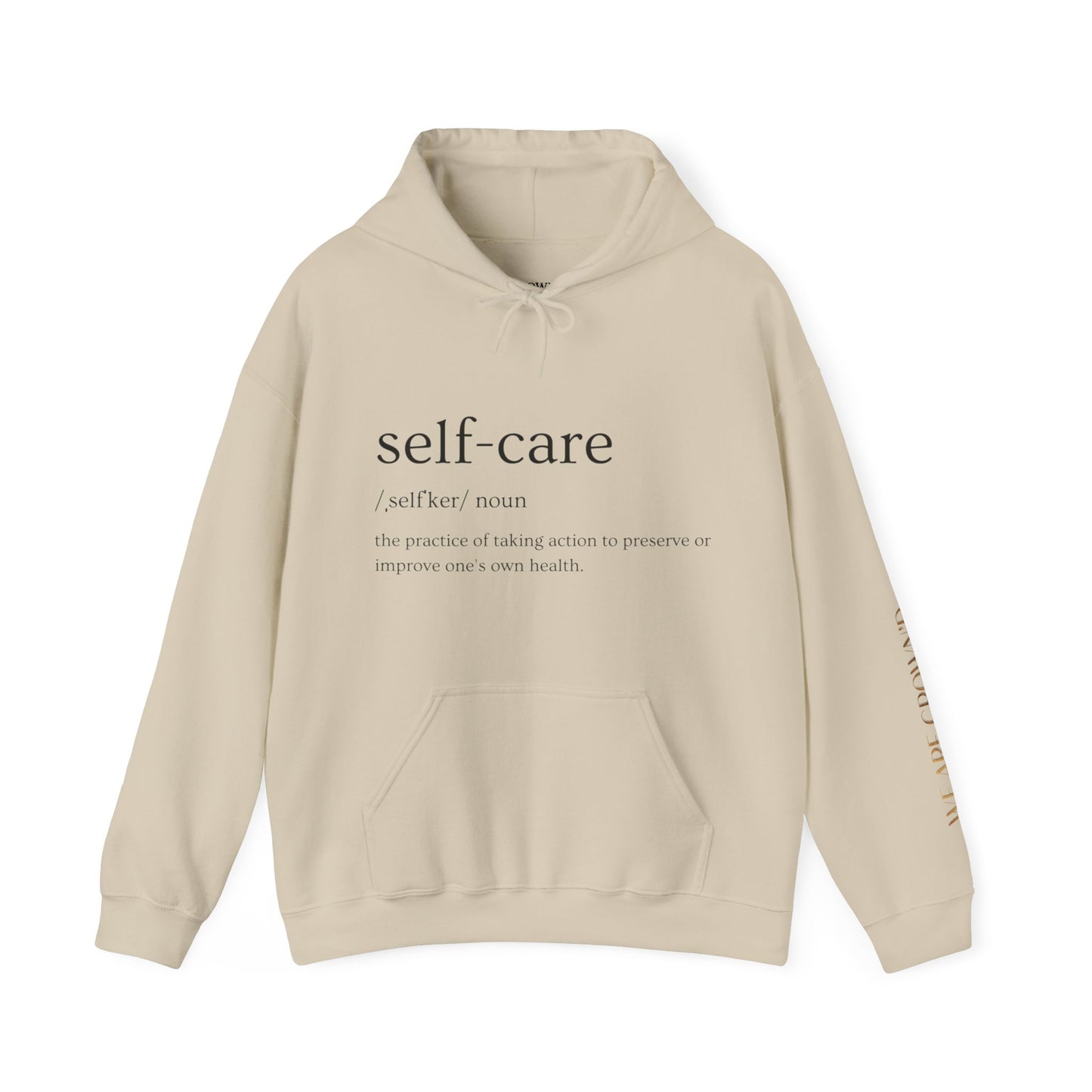CROWN'D LuxeComfort Unisex Hooded Sweatshirt - Self-care definition